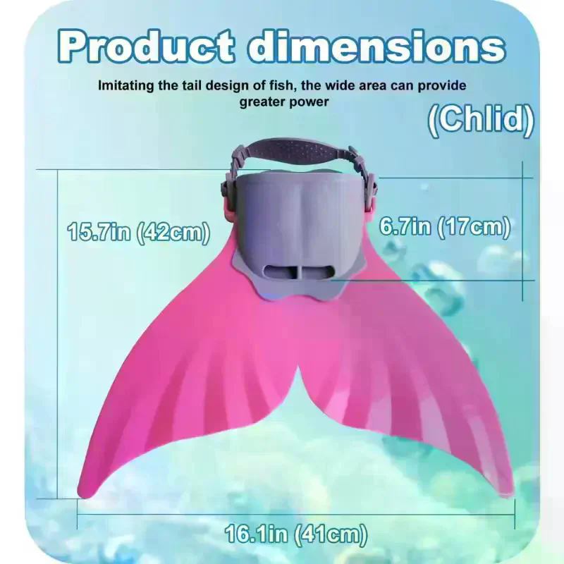 Swim Fins - Denizkızı Silikon Paletleri Yüzme Eğitimi ve