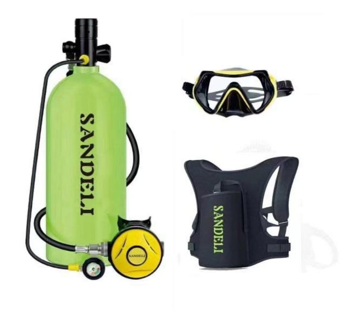 Diving Mask - Üretici yapımı 4 litrelik tüplü dalış