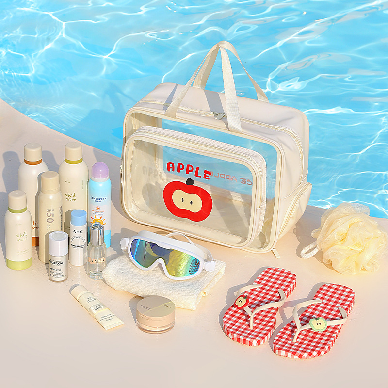Flippers Swimming - Şirin Elma Desenli Yüzme Çantası, Yüzme,