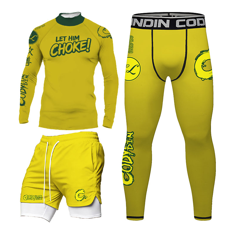 Rash Guard - Erkekler için BJJ Rashguard Seti No