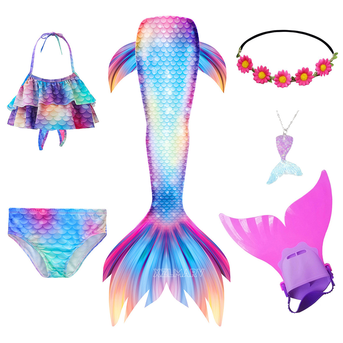 6 adet/takım Ariel kızlar yüzm - Swim Fins incelemesi ve fiyatı