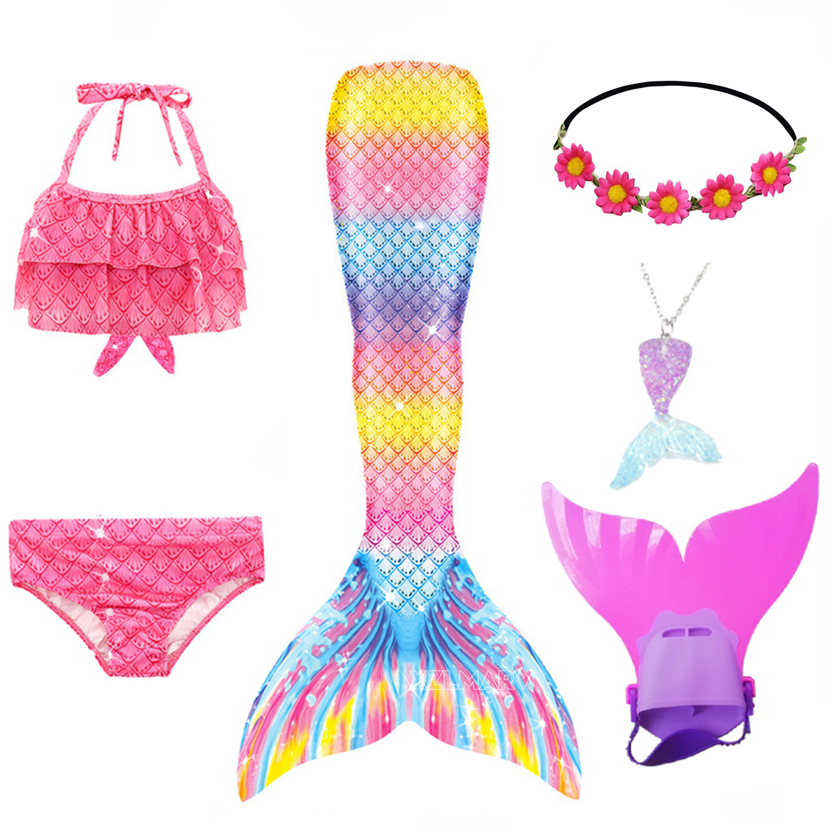 6 adet/takım Ariel kızlar yüzm - Swim Fins incelemesi ve fiyatı